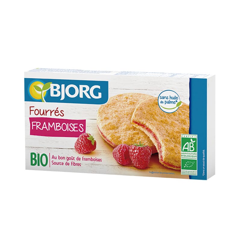 Galletas Rellenas De Frambuesa Bio 175g