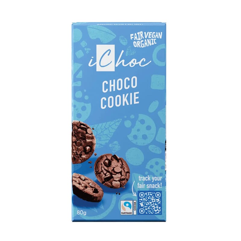 Veganistische chocolade met cacaokoekjes bio 80g