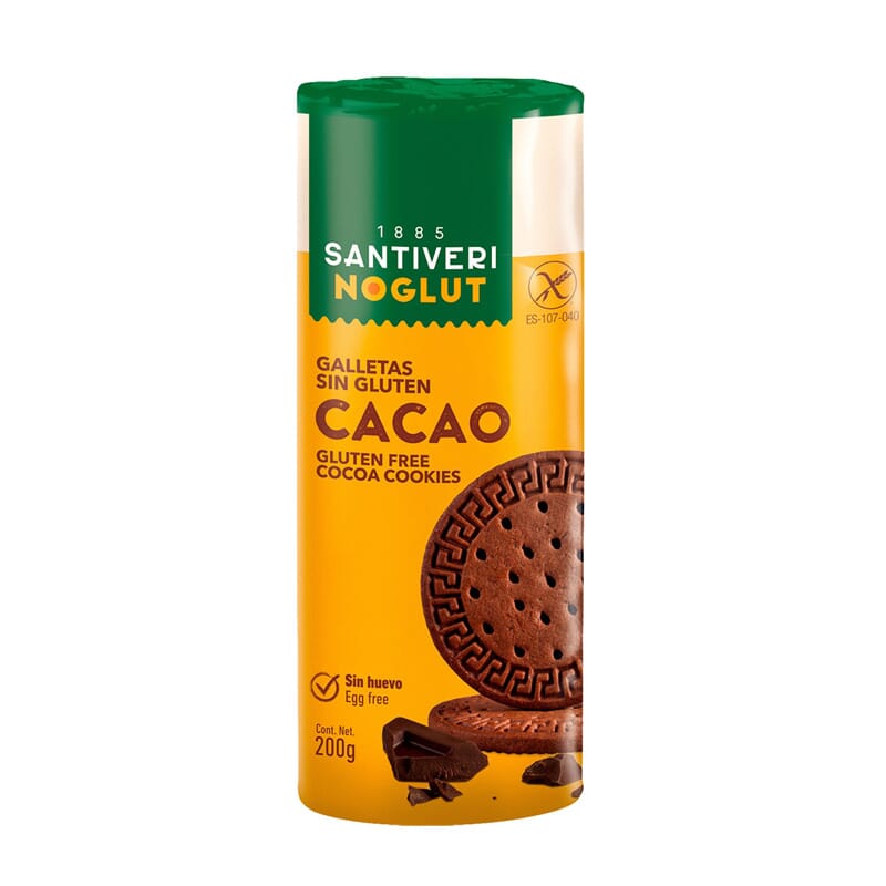 GALLETAS SIN GLUTEN NOGLUT DIGESTIVE CACAO 200g