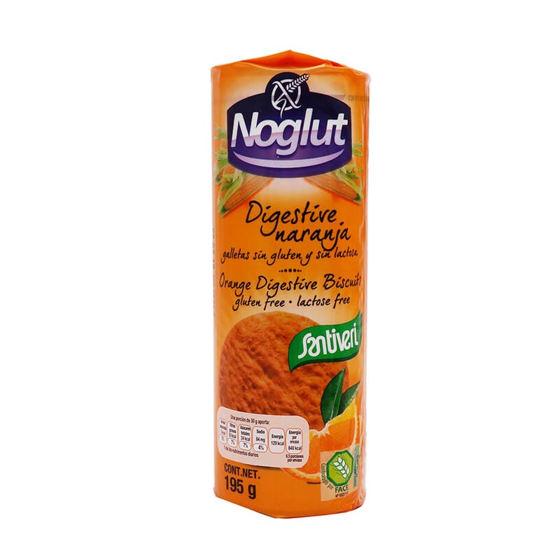 Noglut Galletas Digestive Naranja Sin Gluten 195g