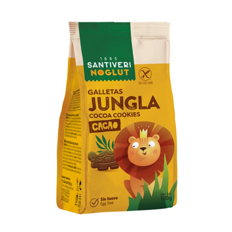 Noglut Galletas Jungla Cacao Sin Gluten 100g