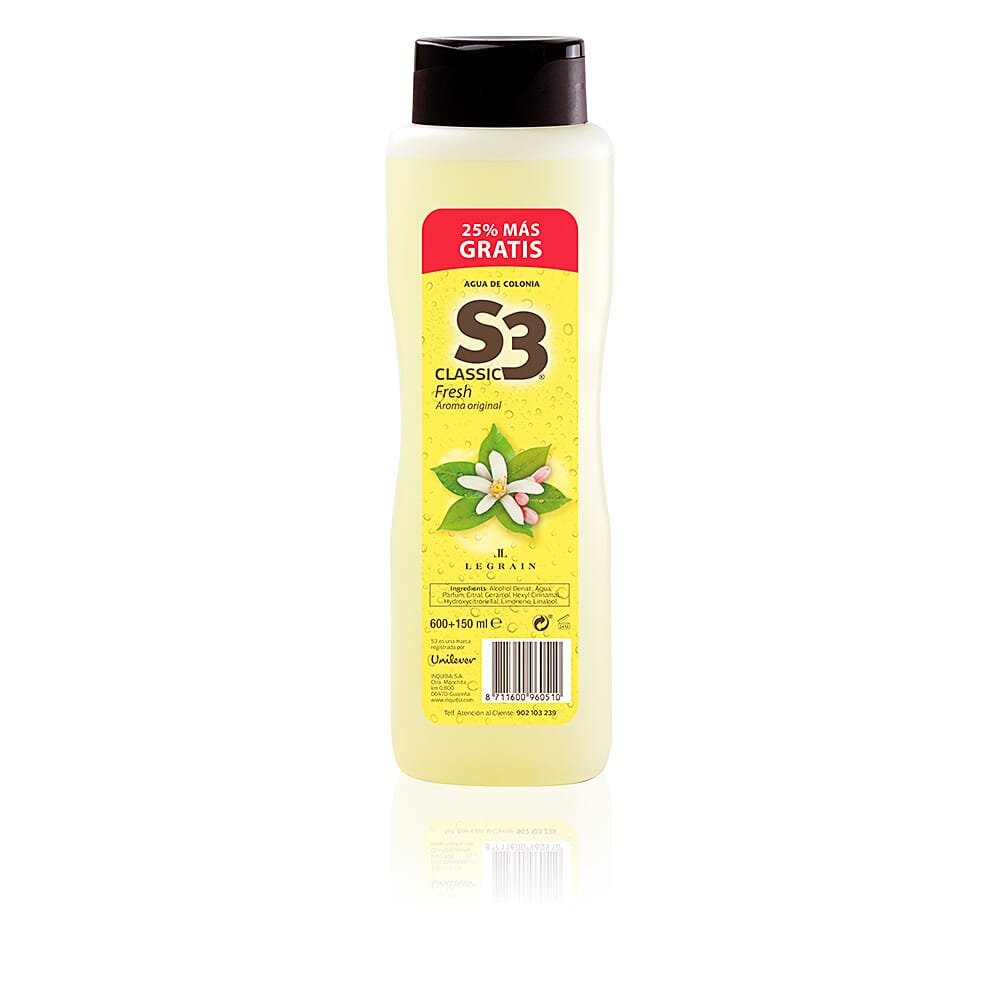 S3 Classic Fresh Colonia 600 ml + 25% de S3