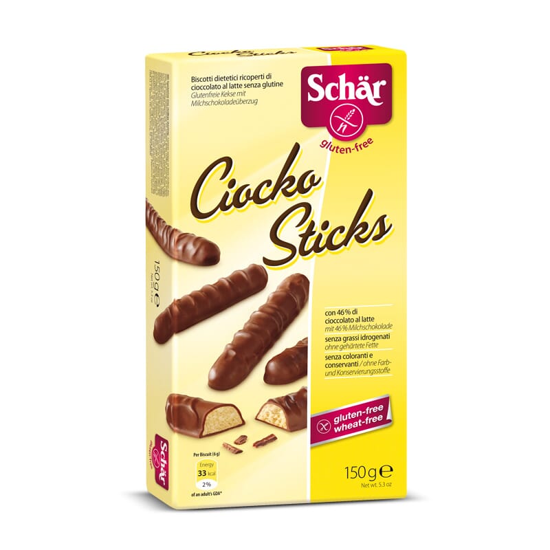 CIOCKO STICKS GALLETAS SIN GLUTEN 150g