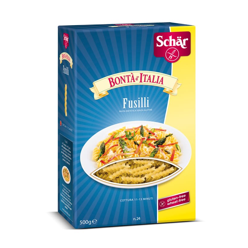 FUSILLI ESPIRALES SIN GLUTEN 500g