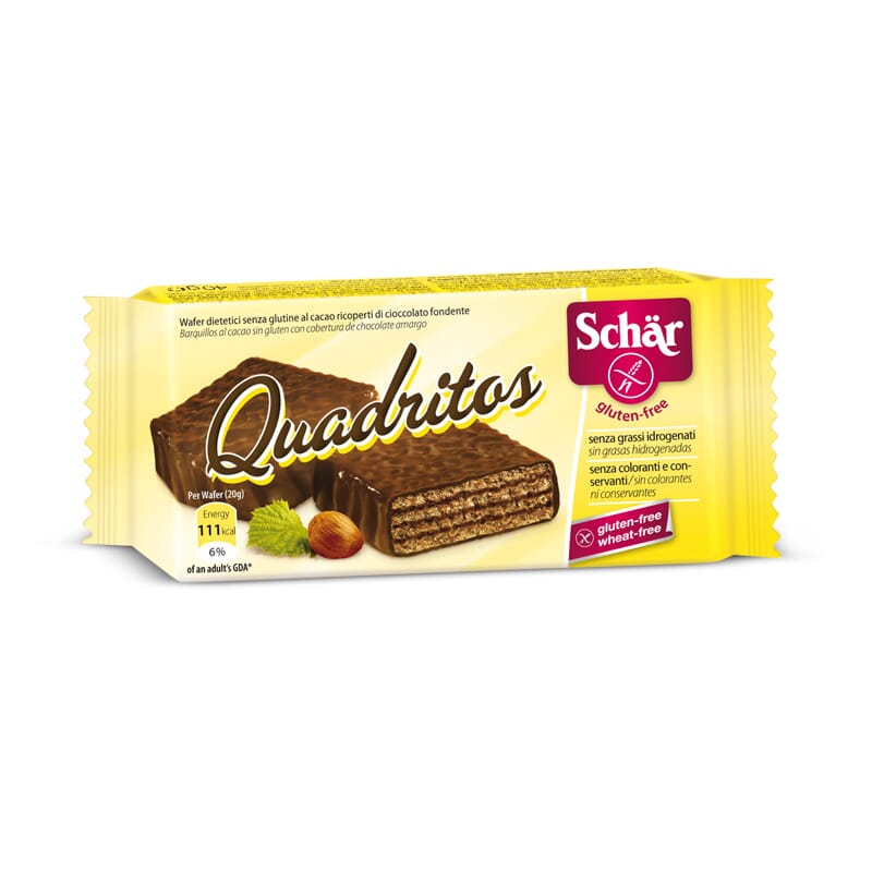 Quadritos Barquillos Sin Gluten 20g 2 Uds