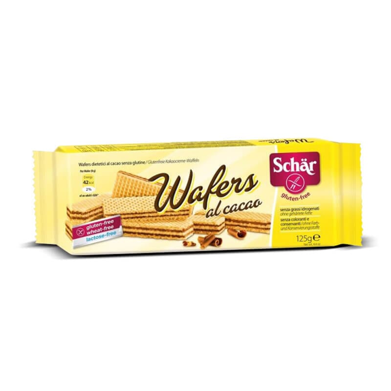 Wafer Barquillos Al Cacao Sin Gluten 125g de Schar