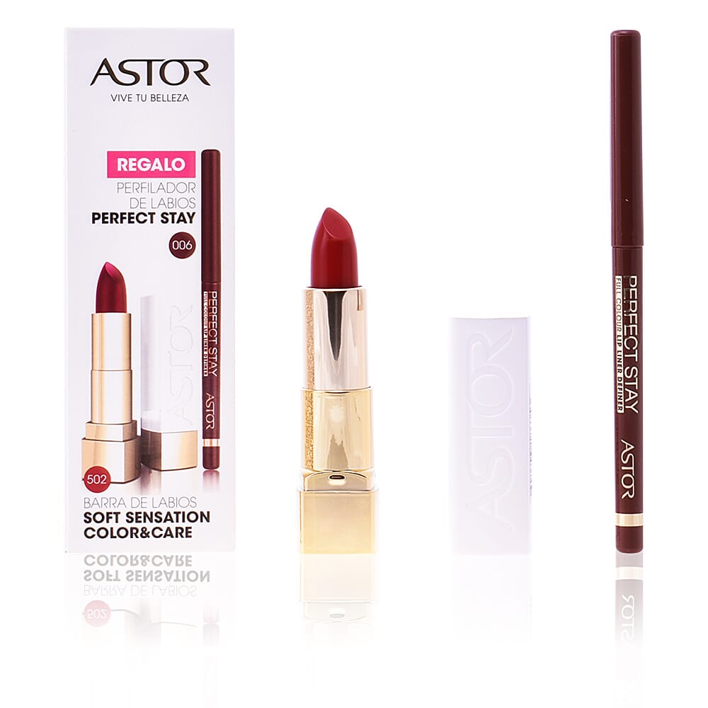 SOFT SENSATION COLOR & CARE #502 TENDER CHERRY + LIP LINER