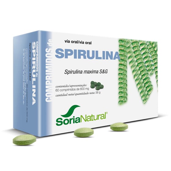 Comprimidos - Spirulina 60 Tabs da Soria Natural