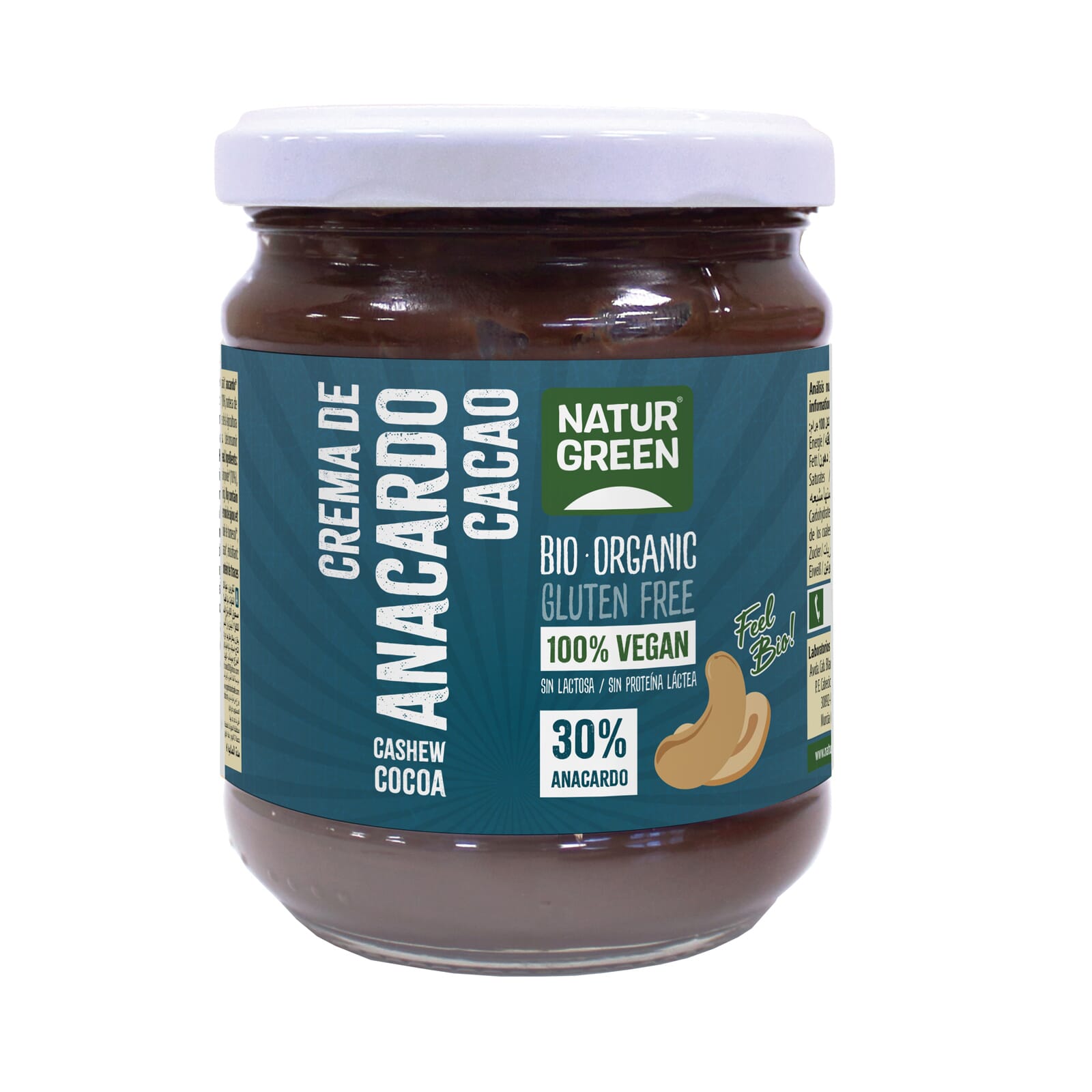 Crema De Anacardo Con Cacao Bio 250g