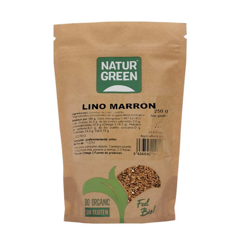 Lino Marrón Bio 250g de NaturGreen