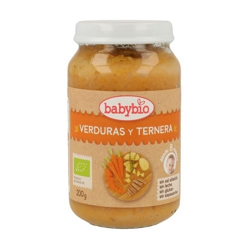 BABYBIO MENÚ DEL DÍA POTITO DE TERNERA 200g
