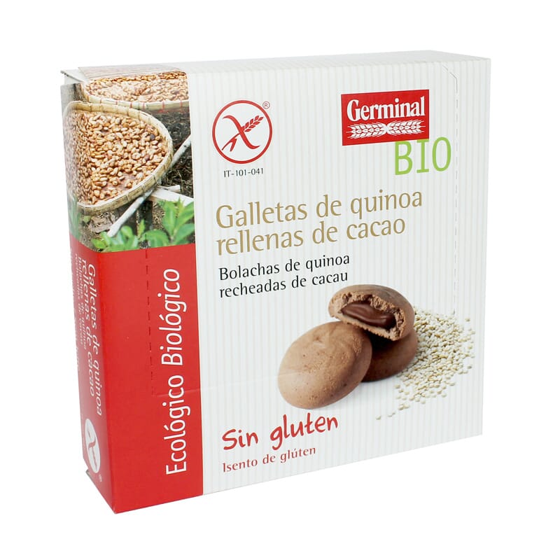 Galletas Quinoa Rellena de Cacao Sin Gluten Bio 200g