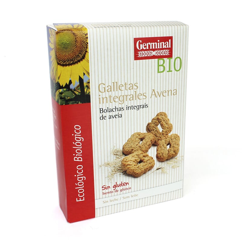 Galletas Integrales de Avena Sin Gluten Bio 250g