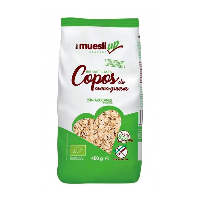 Copos De Avena Gruesos Sin Gluten Bio 400 g de The Muesli Up