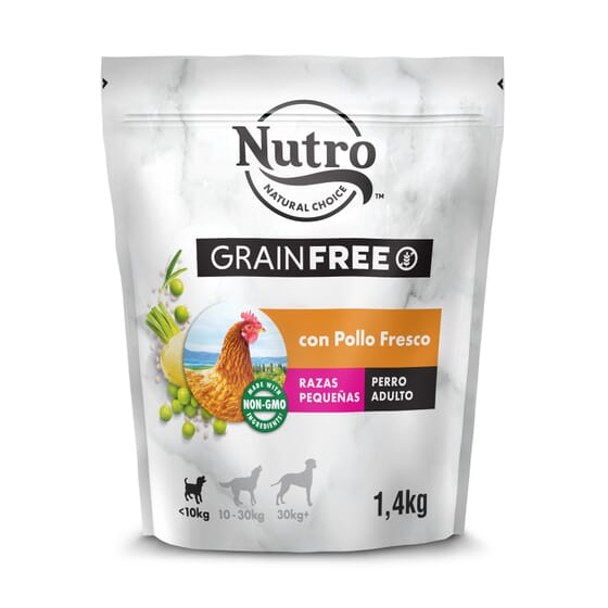 Grain Free Cão Adulto Raças Pequenas Frango 1.4 Kg da Nutro