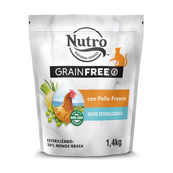Grain Free Gato Esterilizado Pollo 1.4 Kg de Nutro