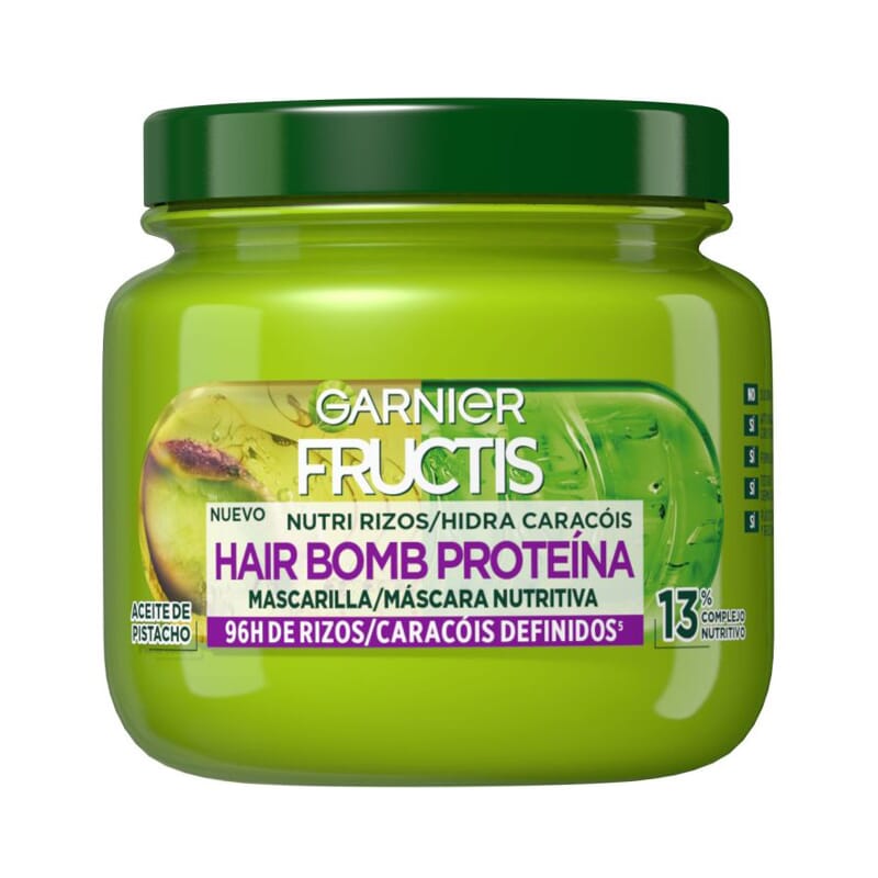 Fructis Hair Bomb Proteína Nutri Rizos Mascarilla 300 ml