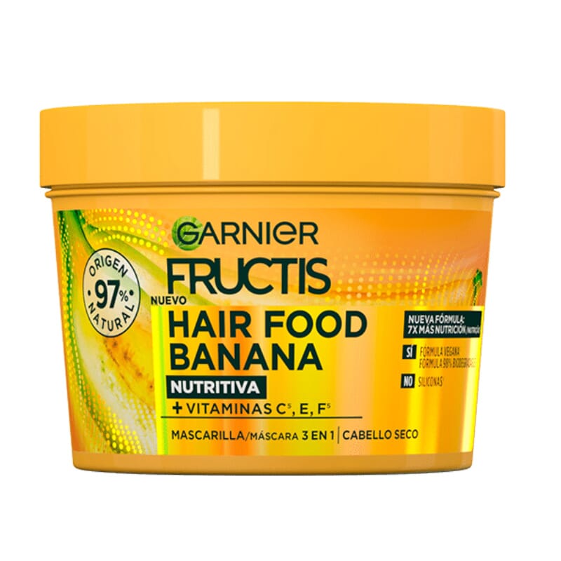 Fructis Hair Food Banana Mascarilla Nutritiva 390 ml