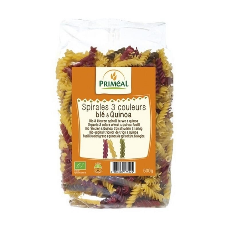 Espirales Tricolor De Trigo y Quinoa Bio 500g