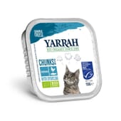 Morceaux de Poisson à la Spiruline pour Chats Bio 100g de Yarrah