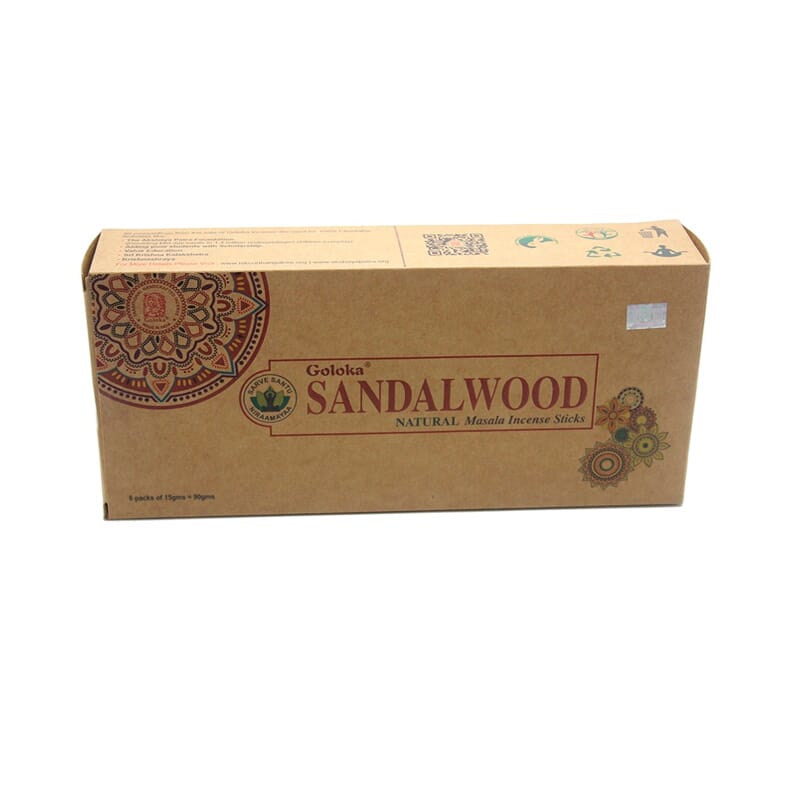 Incienso Sandalwood Organica 15 g de Goloka