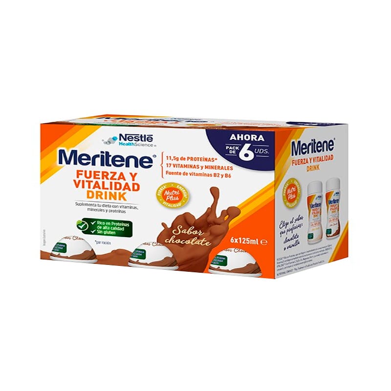 Meritene Drink Fuerza Y Vitalidad  6 Uds 125 ml