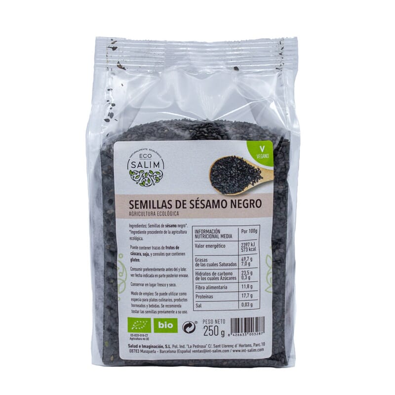 Semillas De Sésamo Negro Eco 250g