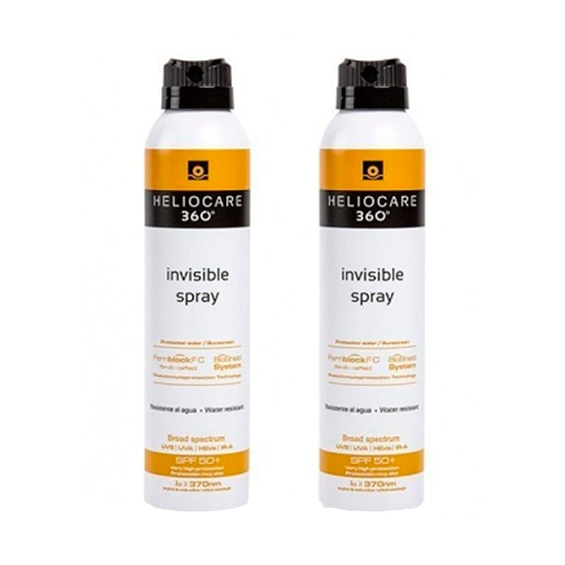 Heliocare 360 Transparentes Spray LSF50+ Doppelpack 200 ml 2 St von Heliocare