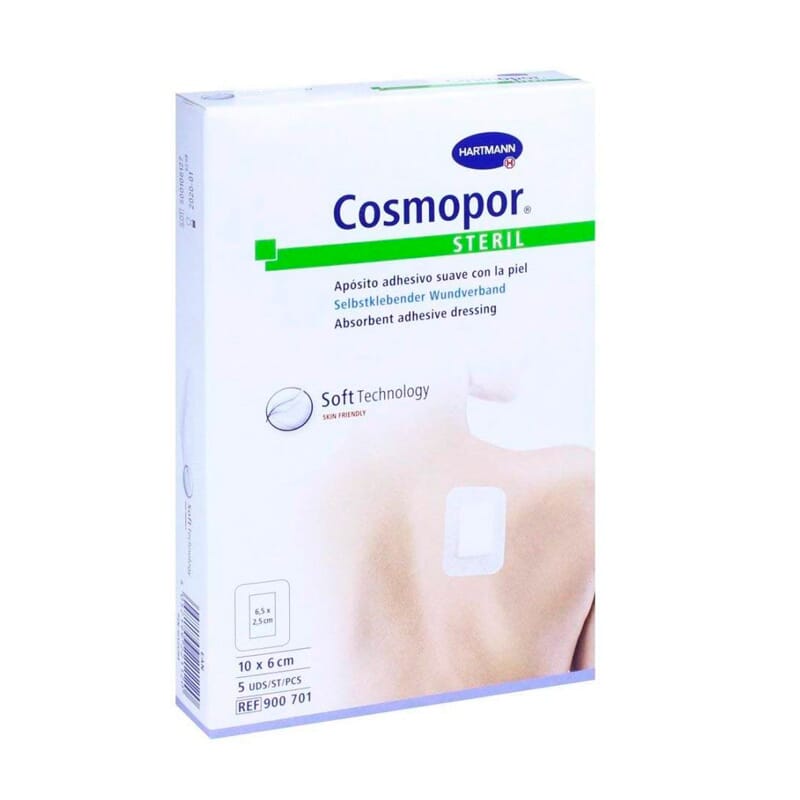 Cosmopor Steril 10cm x 6cm 5 Uds de Hartmann