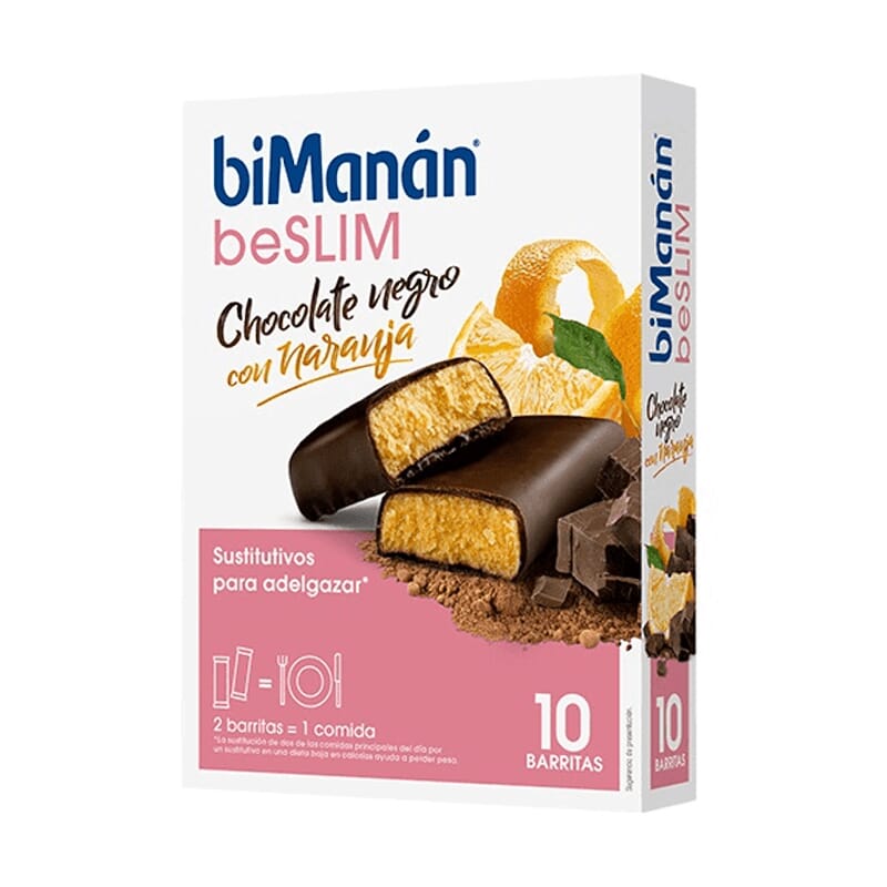BeSlim Barritas Chocolate Naranja 31g 10 Barritas