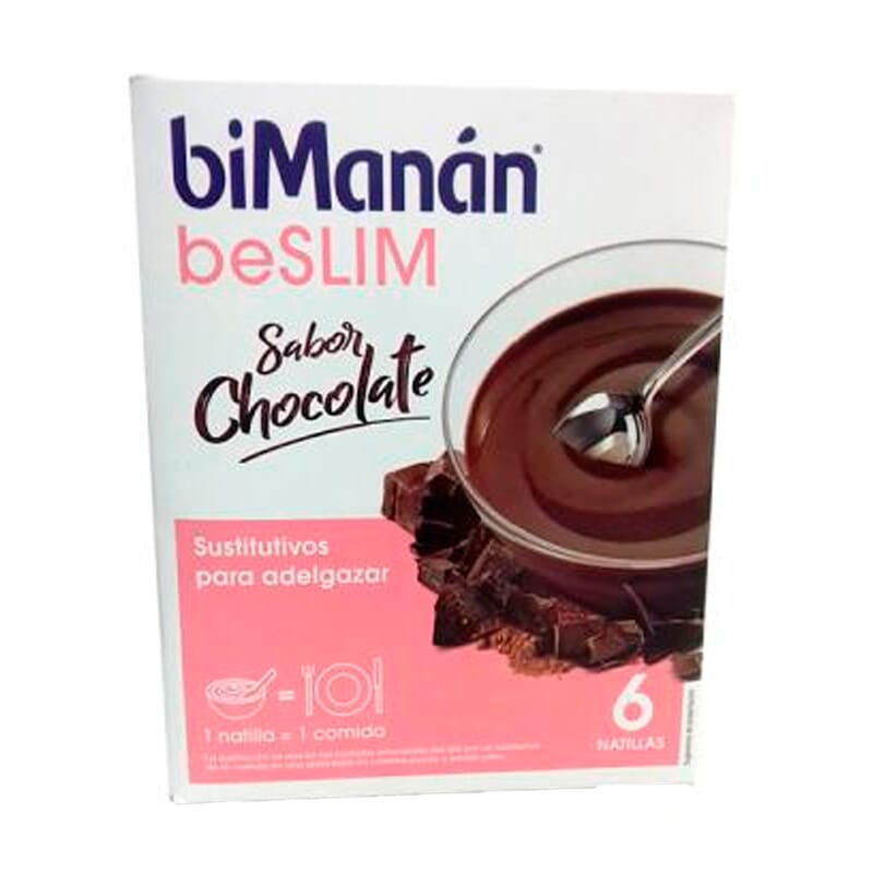 BeSlim Natillas De Chocolate 50g 6 Sobres de Bimanán