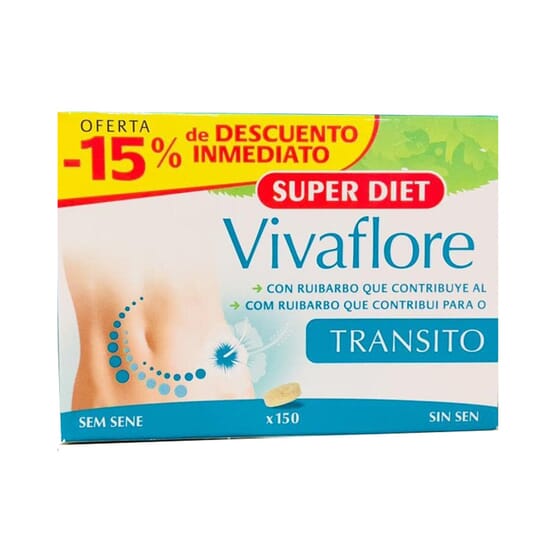 Vivaflore Trânsito 15% Desc. 150 Tabs da Super Diet