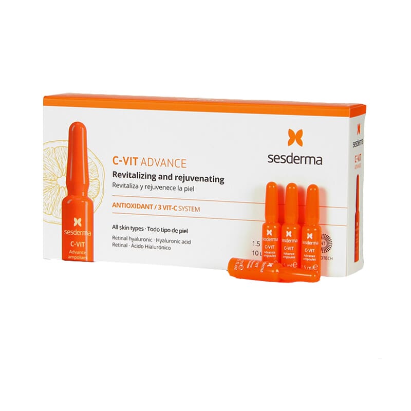 C-Vit Advance Revitaliza y Rejuvenece La Piel 10 Ampollas