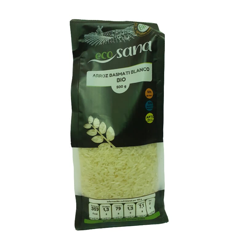 Arroz Basmati Blanco Bio 500g