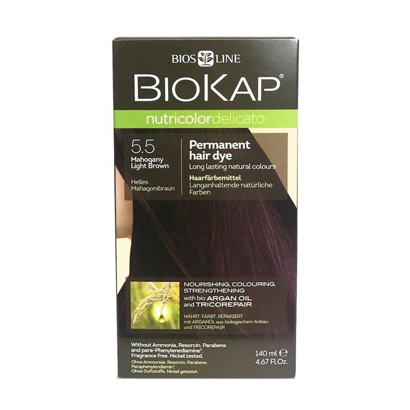 Nutricolordelicato Tinte Castaño Claro Caoba Bio 5.5 140 ml de Biokap