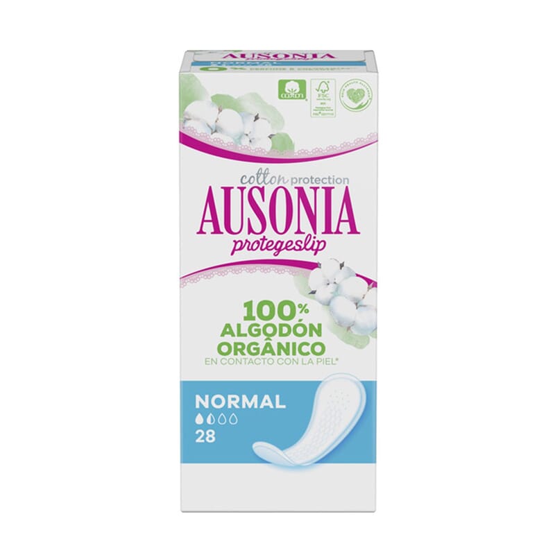Ausonia Protegeslip 100% Orgánico Normal 28 Uds