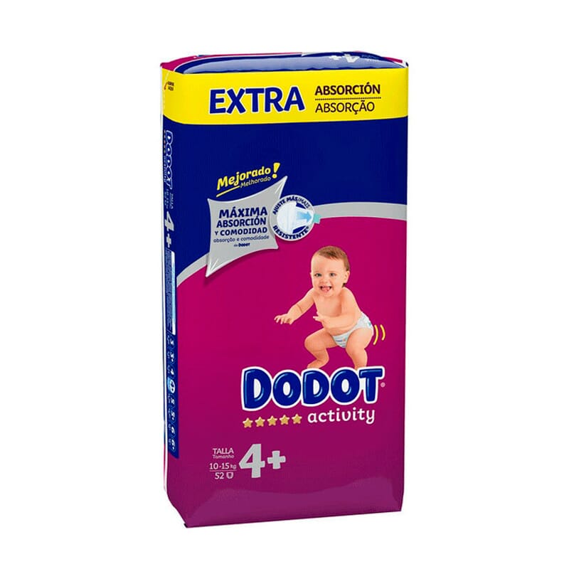 Dodot Activity Extra Absorción T-4 52 Uds