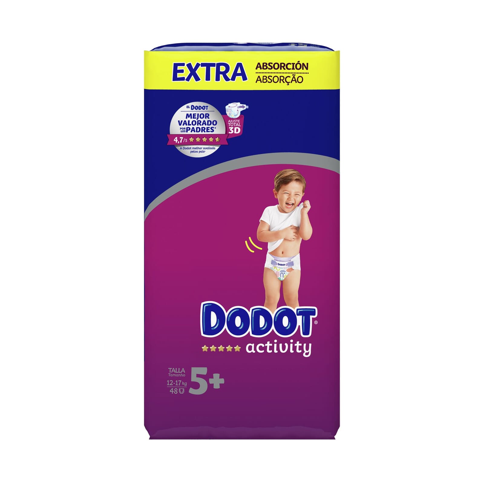 Dodot Activity Extra Absorción T-5 48 Uds