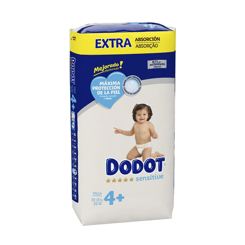 Dodot Sensitive Extra Absorción T-4 52 Uds de Dodot