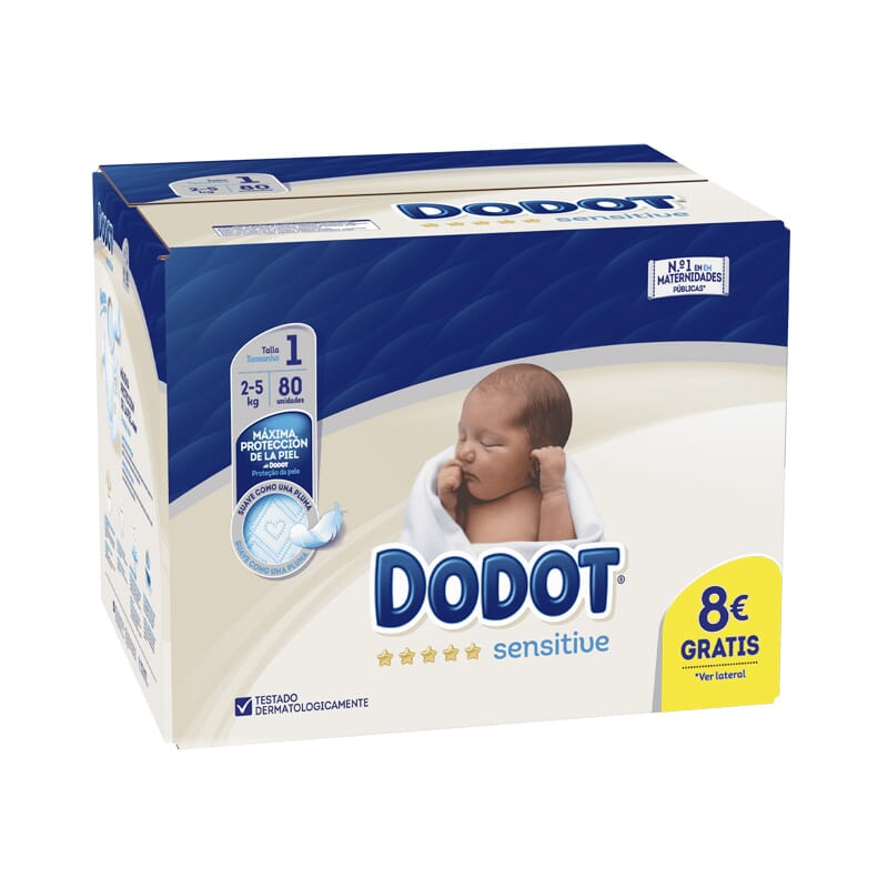 Dodot Sensitive T-1 80 Uds
