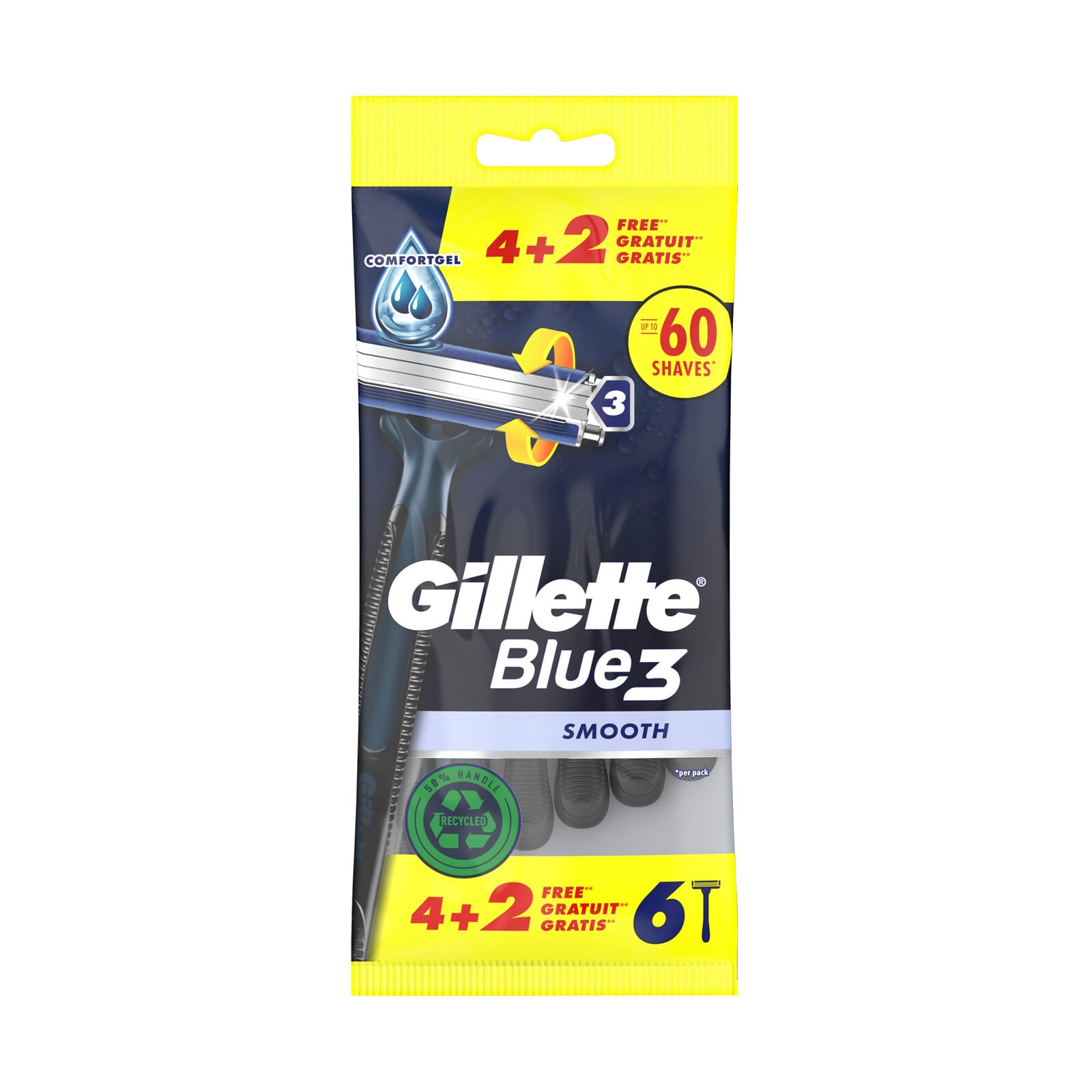 Gillette Blue3 5 Uds