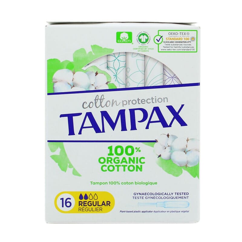 Tampax 100% Organic Cotton Regular 16 Uds