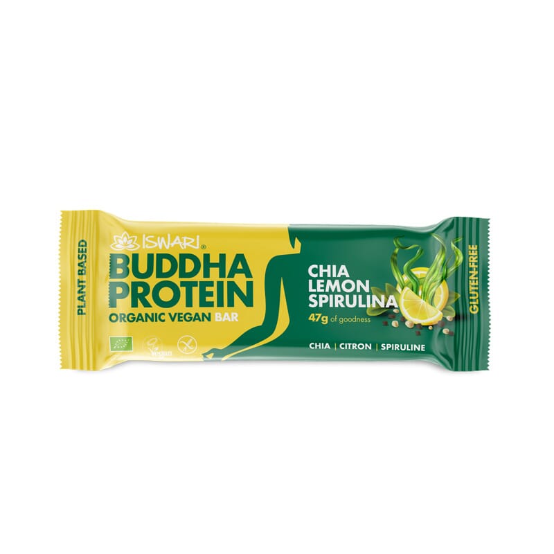 Barritas Buddha Protein Chia Limón Spirulina 35 g de Iswari