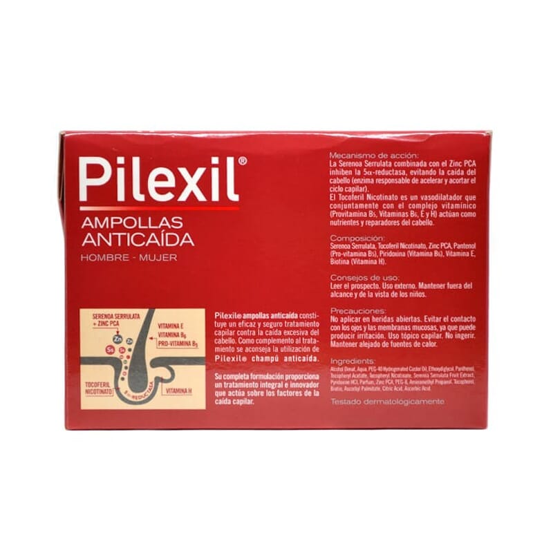 Pilexil Ampollas Anticaída 33% Extra 20 Ampollas de Pilexil