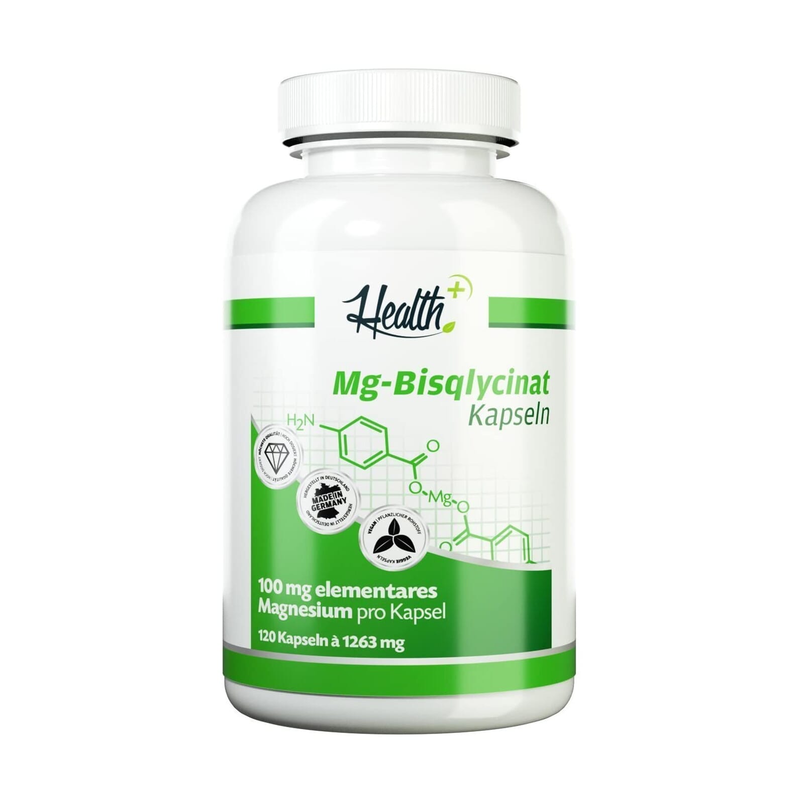Health+ Magnesium Bisglycinate 120 Caps