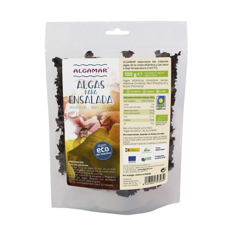 Algas Para Ensalada Wakame Y Nori Eco 100g