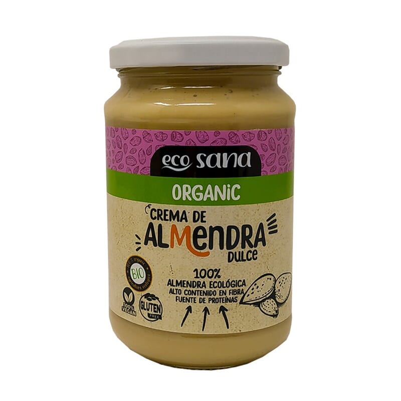 Zoete biologische amandelcrème 350g