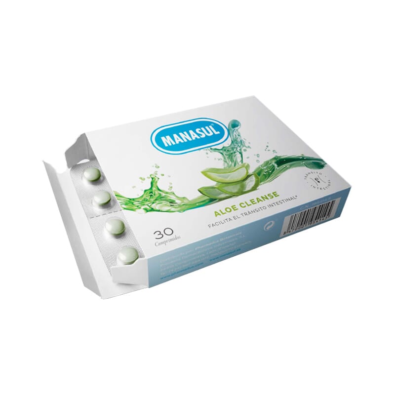 Manasul Aloe Cleanse Facilita El Tránsito Intestinal 30 Tabs