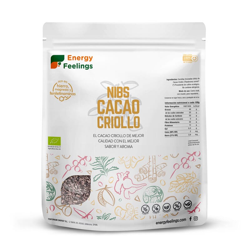 Nibs Cacao Criollo Eco 1 Kg