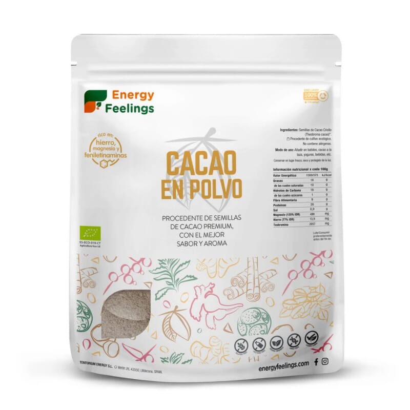 Cacau Em Pó Bio 1 Kg da Energy Feeling